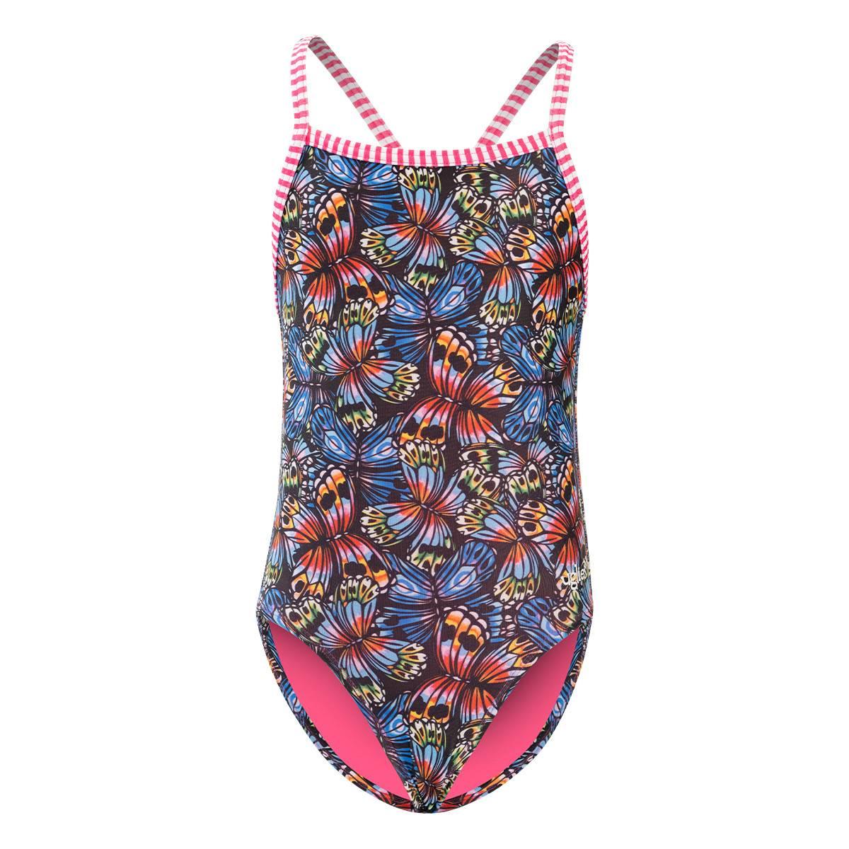 Girls (8-16) Dolfin® Flutter By Criss Cross One Piece Swimsuit