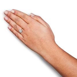 Haus of Brilliance 10kt. Rose Gold 3/8ctw. Diamond Pear Ring