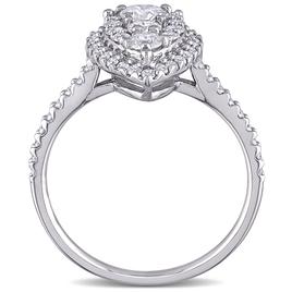 Diamond Classics™ 10kt. White Gold 1ctw. Diamond Pear Ring