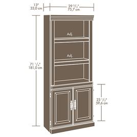 Sauder Heritage Hill Library with Doors - Classic Cherry