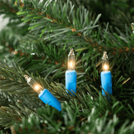 Northlight 60ft. Blue Wire Mini Christmas Commercial Light Set