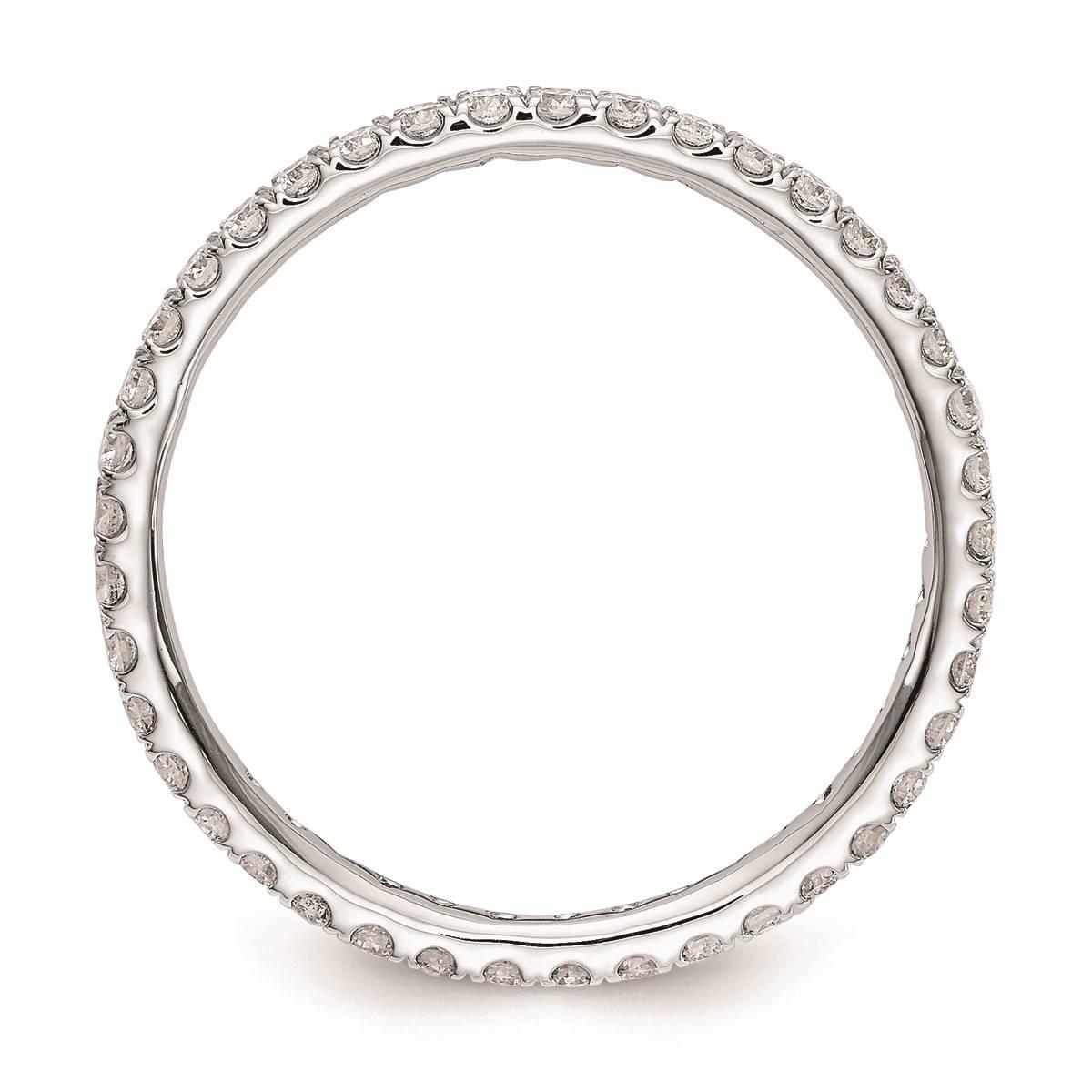 Pure Fire 14kt. White Gold Lab Grown Diamond Eternity Band