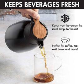 Bryant 1.5-Liter Matte Black Thermal Carafe