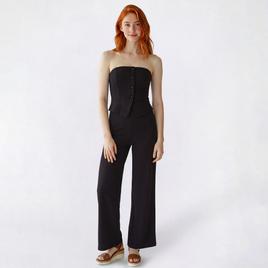 Juniors Madden Girl Knit Dobby Strapless Vest Jumpsuit