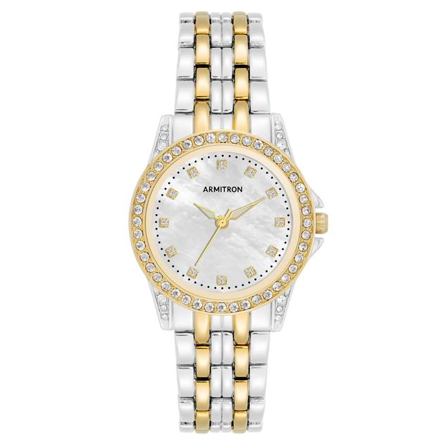 Womens Armitron Crystal Accent Bracelet Watch - 75-5804MPTT