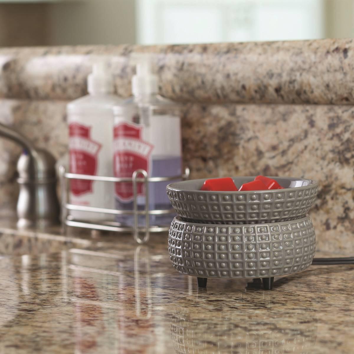 Candle Warmers Etc. Slate 2-in-1 Wax Warmer