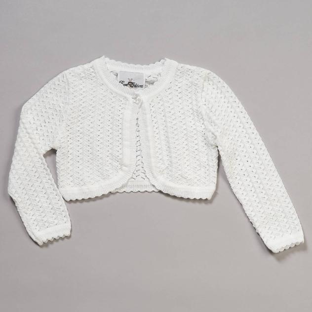 Girls (4-6x) Rare Editions Crochet Cardigan