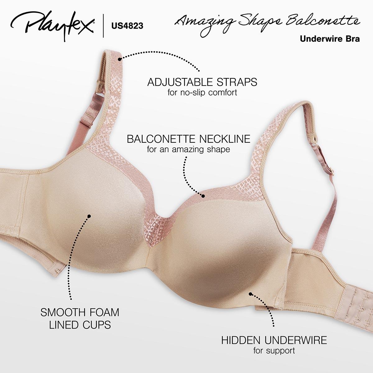 Womens Playtex Secrets Body Revelation Underwire Bra 4823
