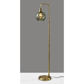 Simplee Adesso Smoked Glass Floor Lamp
