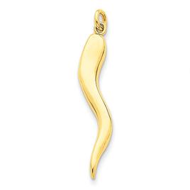 Gold Classics(tm) 14kt. Gold Large Italian Horn Charm
