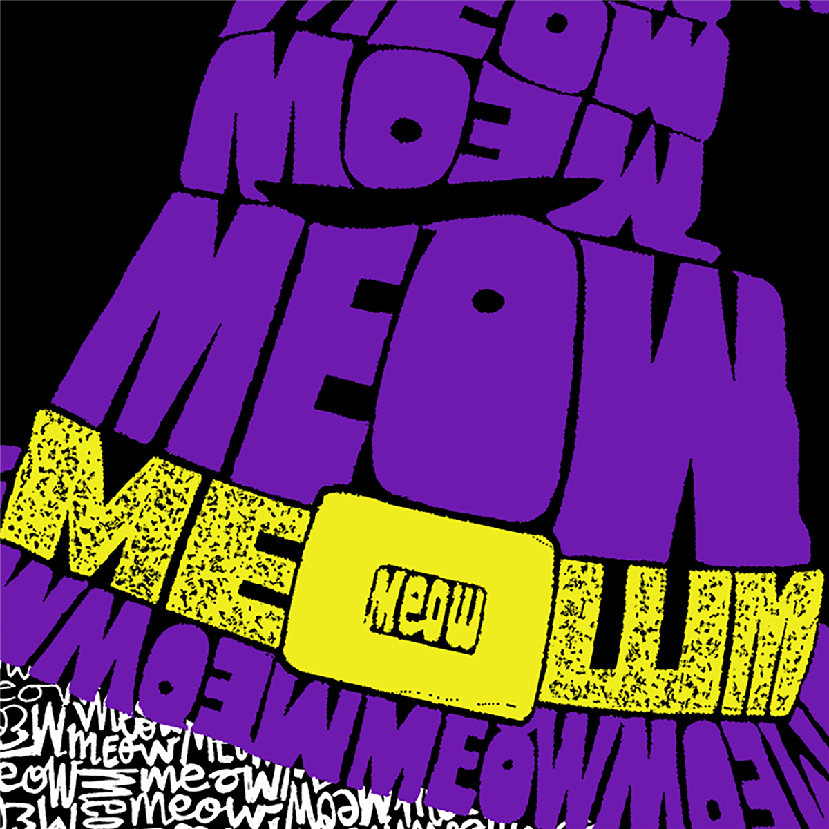 Plus Size LA Pop Art Peeking Witch Cat Word Art Tee