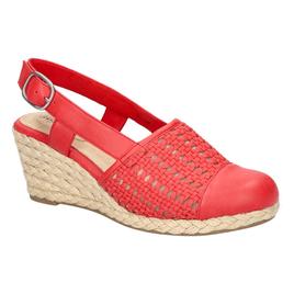 Womens Easy Street Taffy Slingback Espadrilles Wedges Sandals