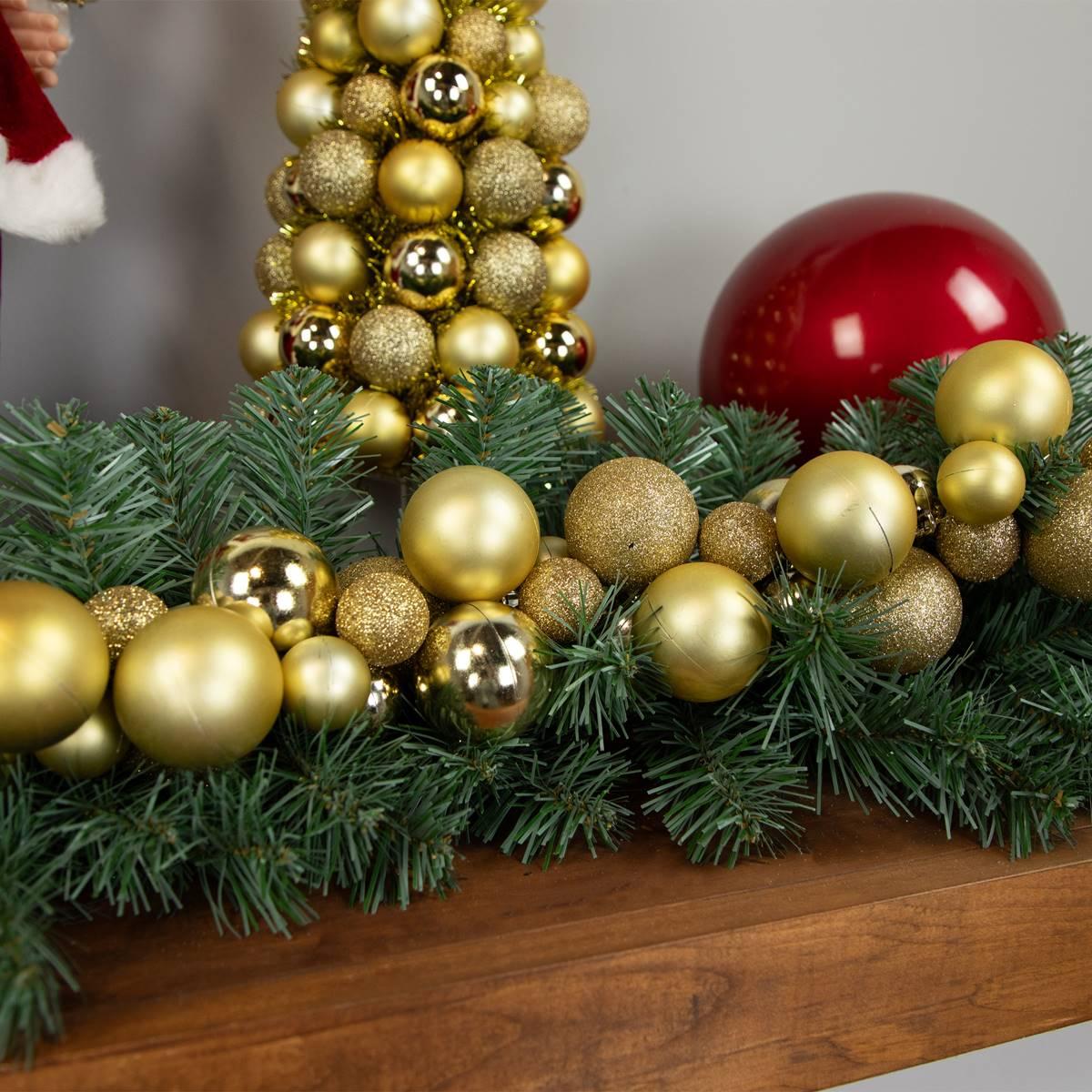 Northlight Seasonal 6ft. Shatterproof Gold Christmas Garland