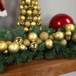 Northlight Seasonal 6ft. Shatterproof Gold Christmas Garland