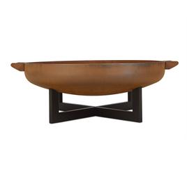 Real Flame La Porte 31" Round Steel Wood Burning Fire Pit