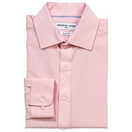 Mens Christian Aujard Slim Fit Stretch Dress Shirt - Pink Mist