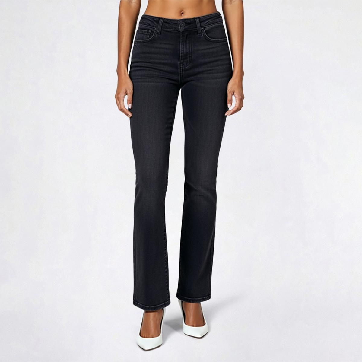 Juniors California Vintage Mid Rise Distressed Bootcut Jeans