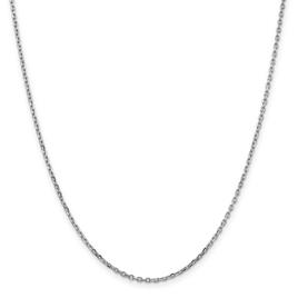 Gold Classics(tm)10kt. White 1.8mm 20in. Cable Chain Necklace