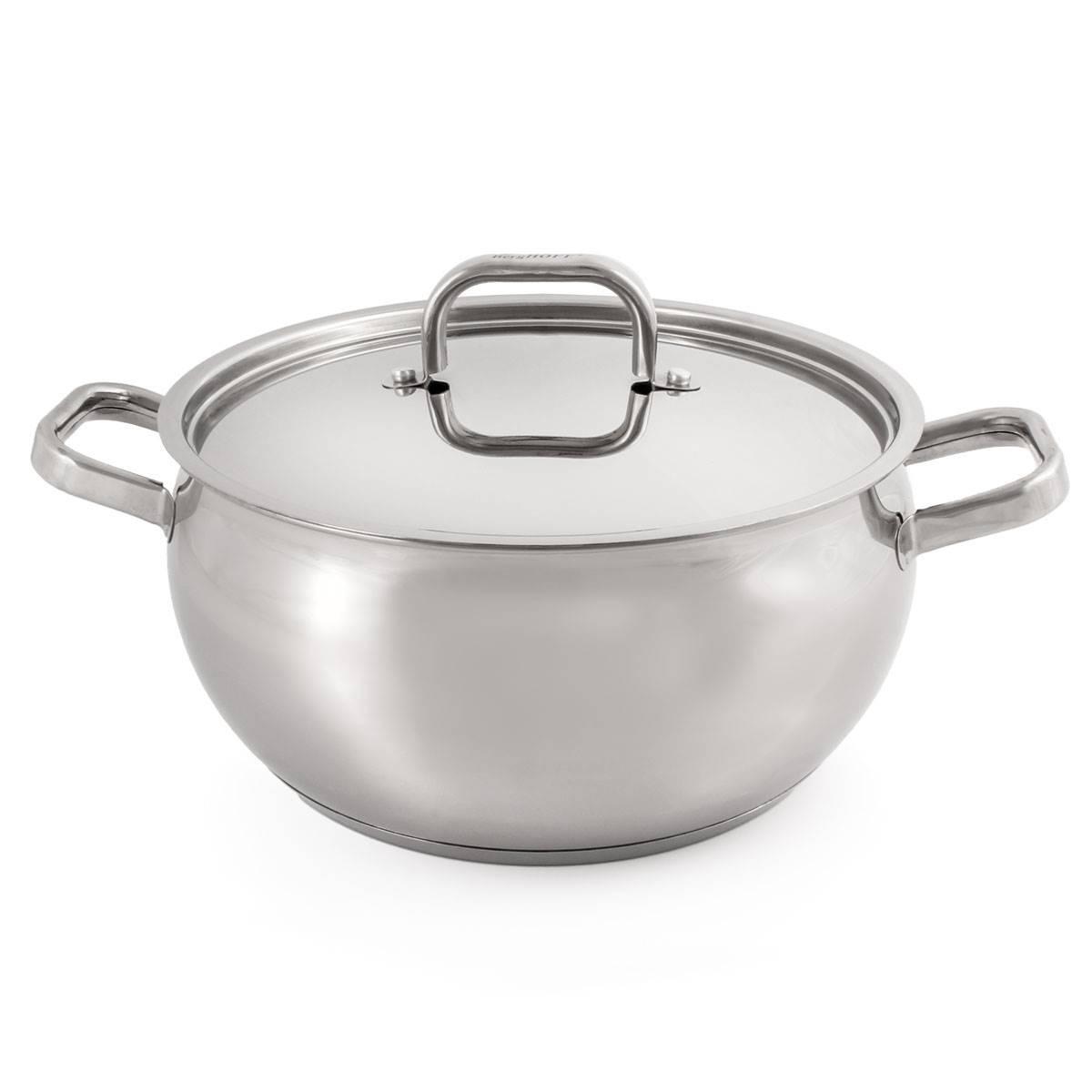 BergHOFF Belly Shape 18/10 Stainless Steel Stockpot w/ Lid