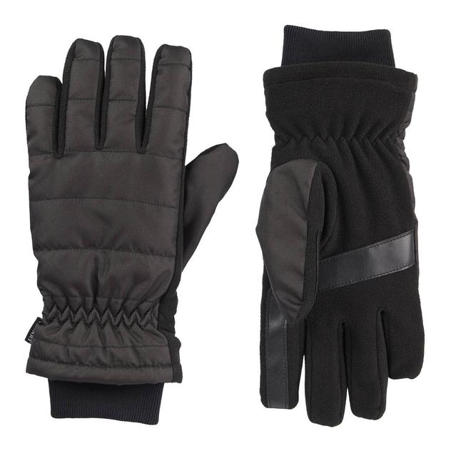 Womens Isotoner Sleek Heat Water Repellent Touchscreen Gloves