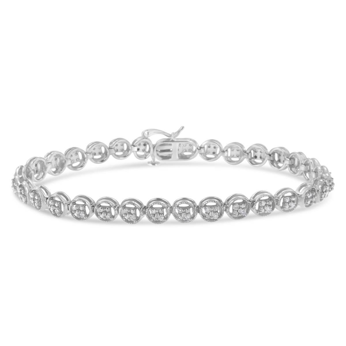 Diamond Classics(tm) 1/4ctw. Diamond Circle Frame Tennis Bracelet