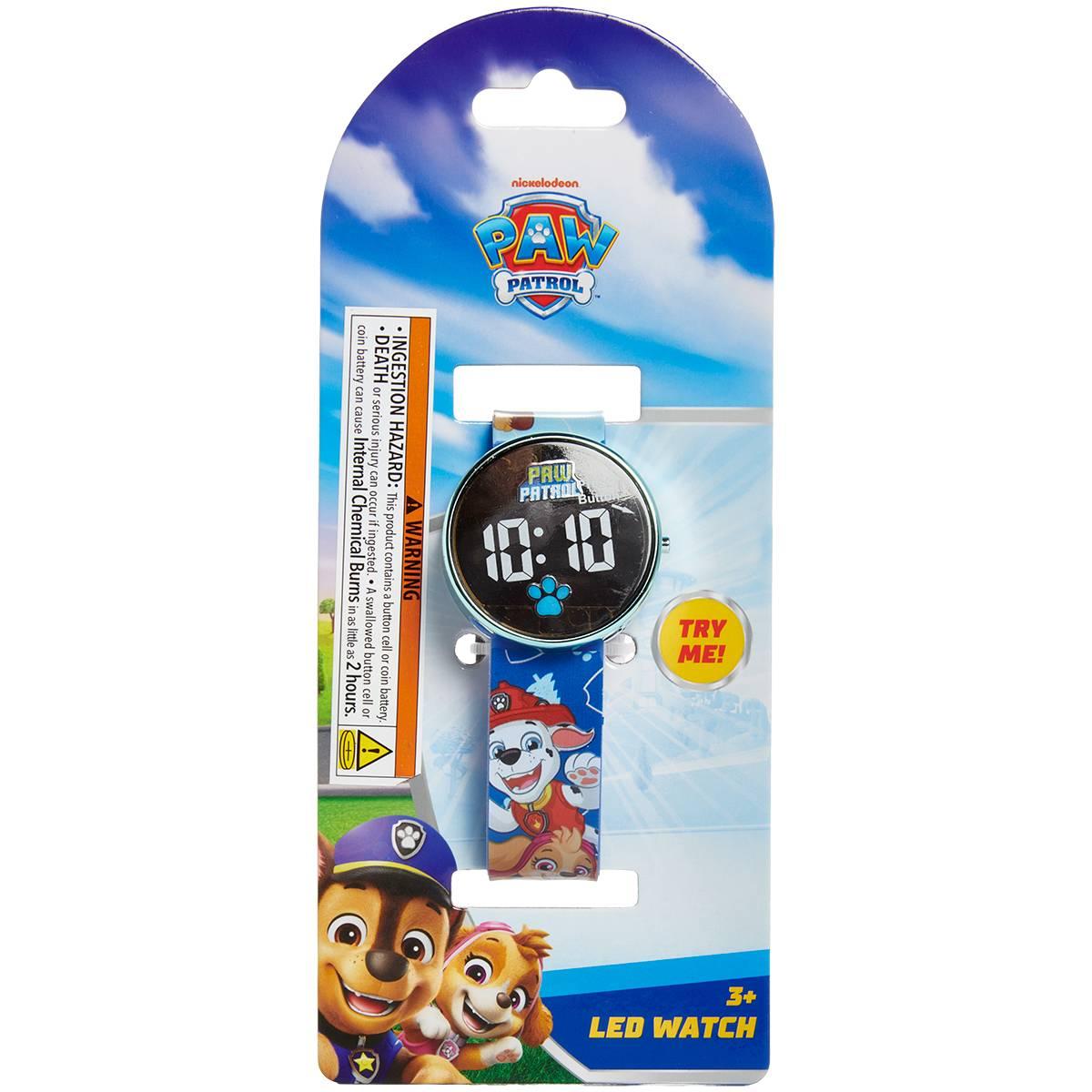 Kids Paw Patrol Round LED Digital Watch - PAW4582