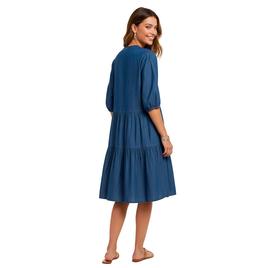 Womens Nautica Tiered Chambray A-Line Dress