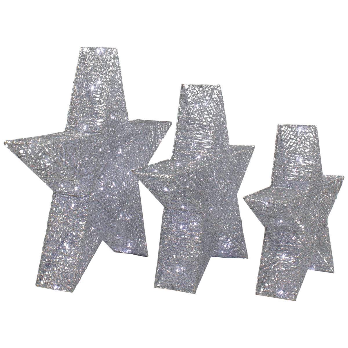 Northlight Seasonal LED Stars Outdoor Christmas Décor - Set of 3