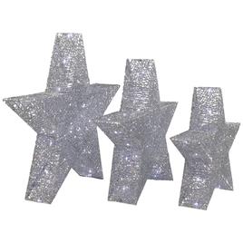 Northlight Seasonal LED Stars Outdoor Christmas Décor - Set of 3