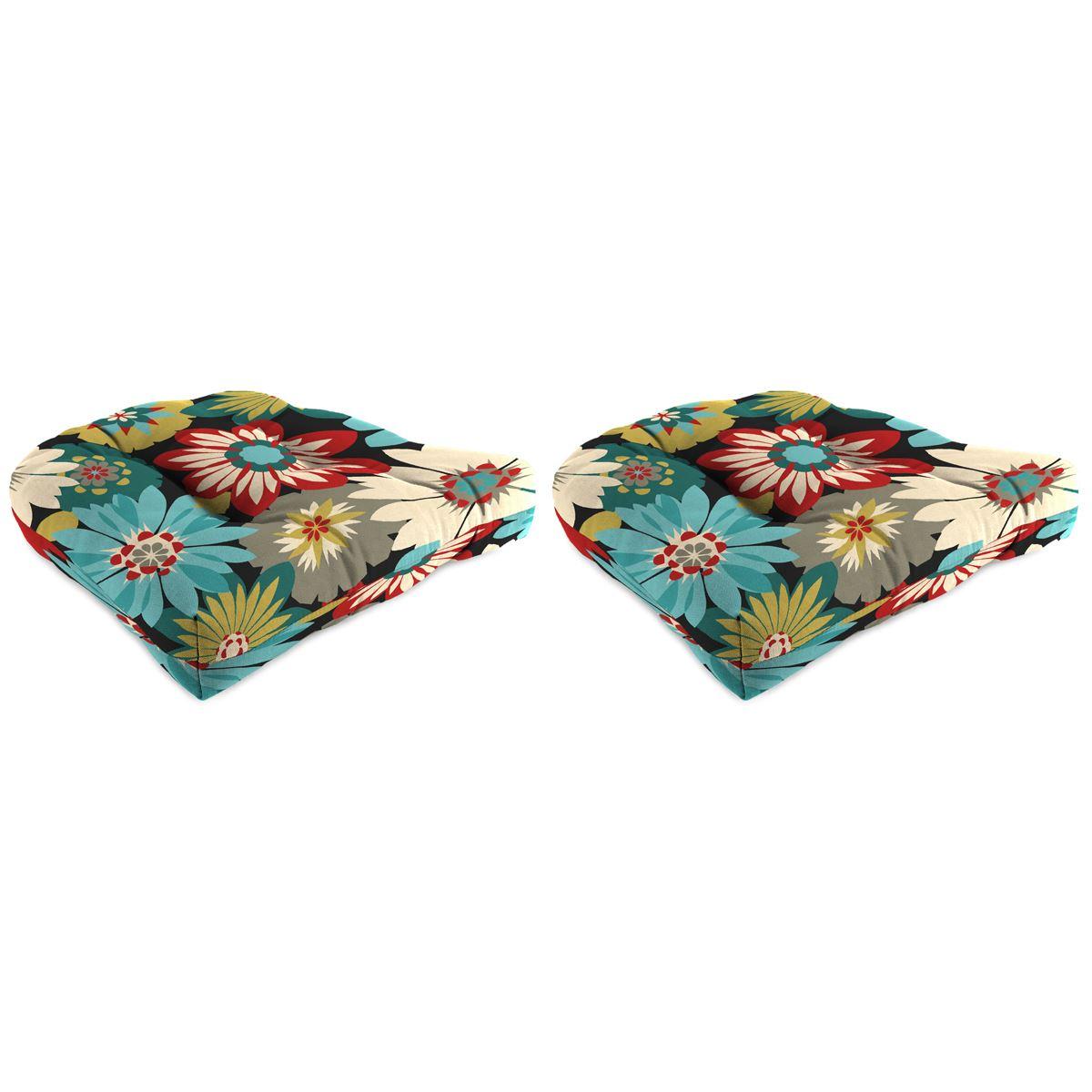 Jordan Manufacturing Wicker Chair Cushion Set - Fresco Fiesta