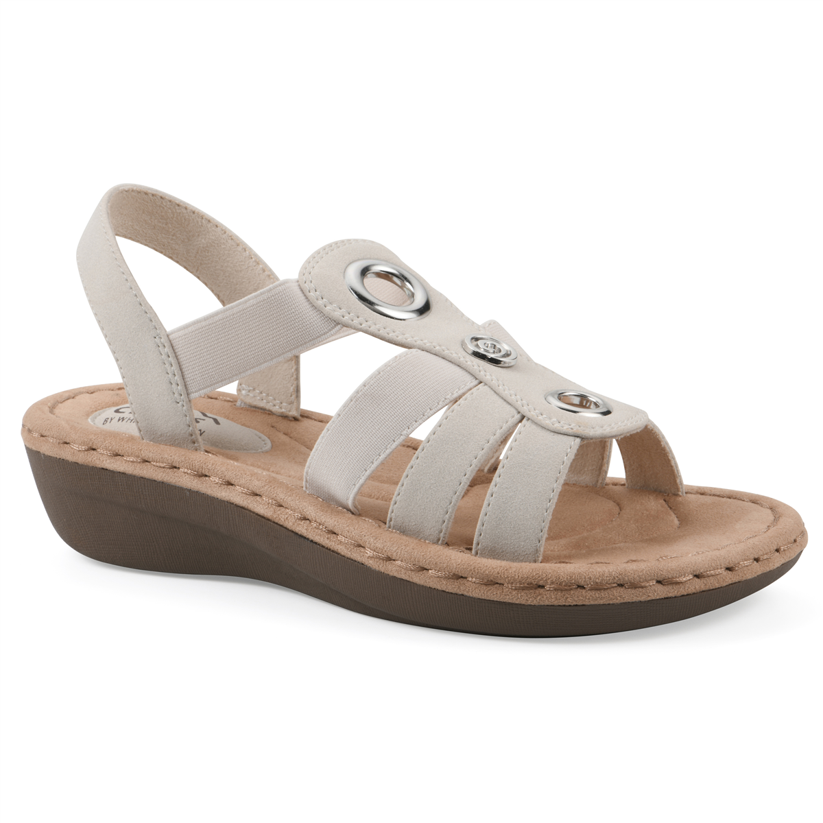 Womens Cliffs by White Mountain Casimir Mini Wedge Sandals