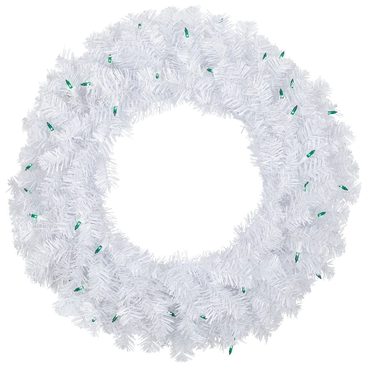 Northlight Green Lights Woodbury White Pine Christmas Wreath