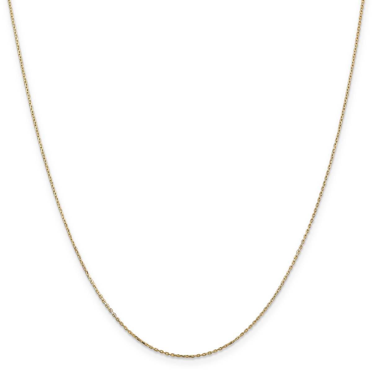 Unisex Gold Classics™ .8mm. Diamond Cut 14in. Necklace w/Lobster