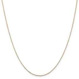 Unisex Gold Classics™ .8mm. Diamond Cut 14in. Necklace w/Lobster