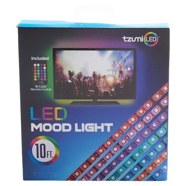 Tzumi 10ft. LED Mood Strip Light w/ Remote