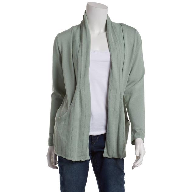 Womens Verve ami Long Sleeve Scalloped J Pocket Cardigan