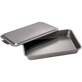 Nonstick Covered Cake Pan w/ Metal Lid