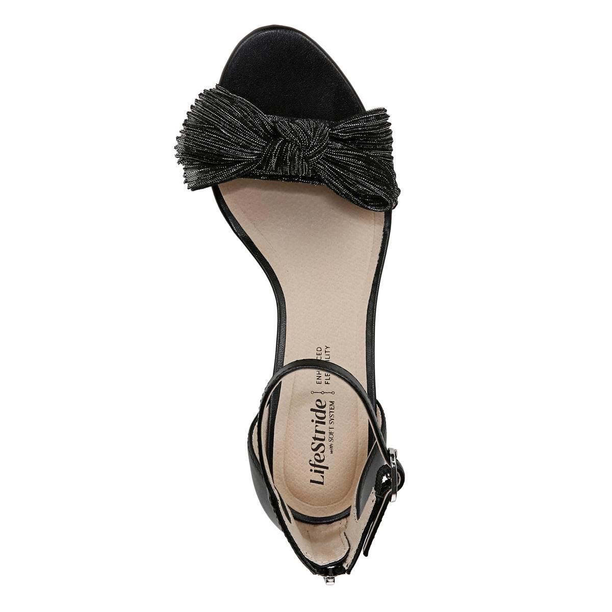Womens LifeStride Florencebow Block Heeled Dress Sandals