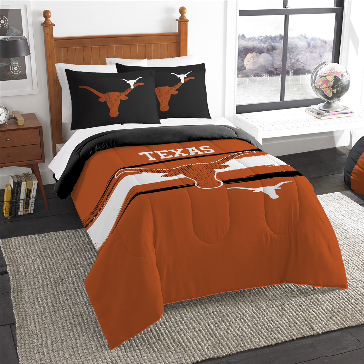 Sweet Home Collection NCAA Texas Longhorns Comforter Set