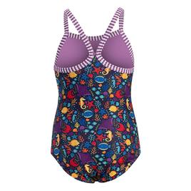 Girls (4-6x) Dolfin® Little Fish Criss-Cross One Piece Swimsuit