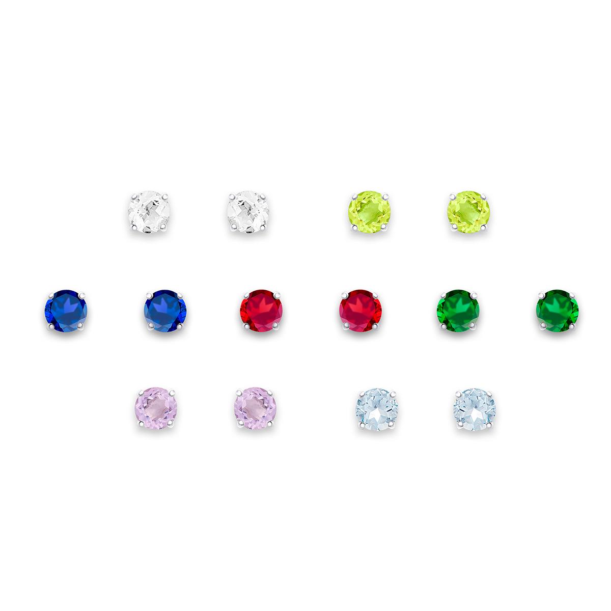Gianni Argento 7pc. Sterling Silver Stud Earrings Set