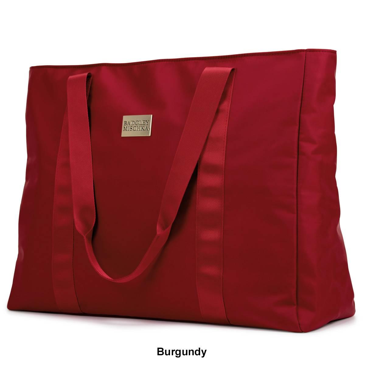 Badgley Mischka Nylon Travel Tote Weekender Bag