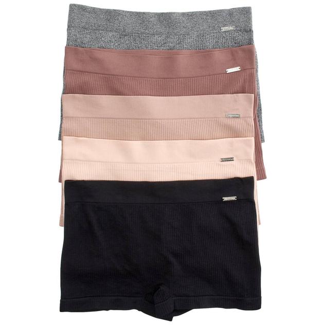 Womens Nautica 5pk. Seamless Ribbed Boyleg Panties NT3670-5PKF