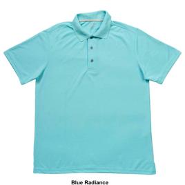 Mens Architect® Solid Mesh Stitch Short Sleeve Golf Polo