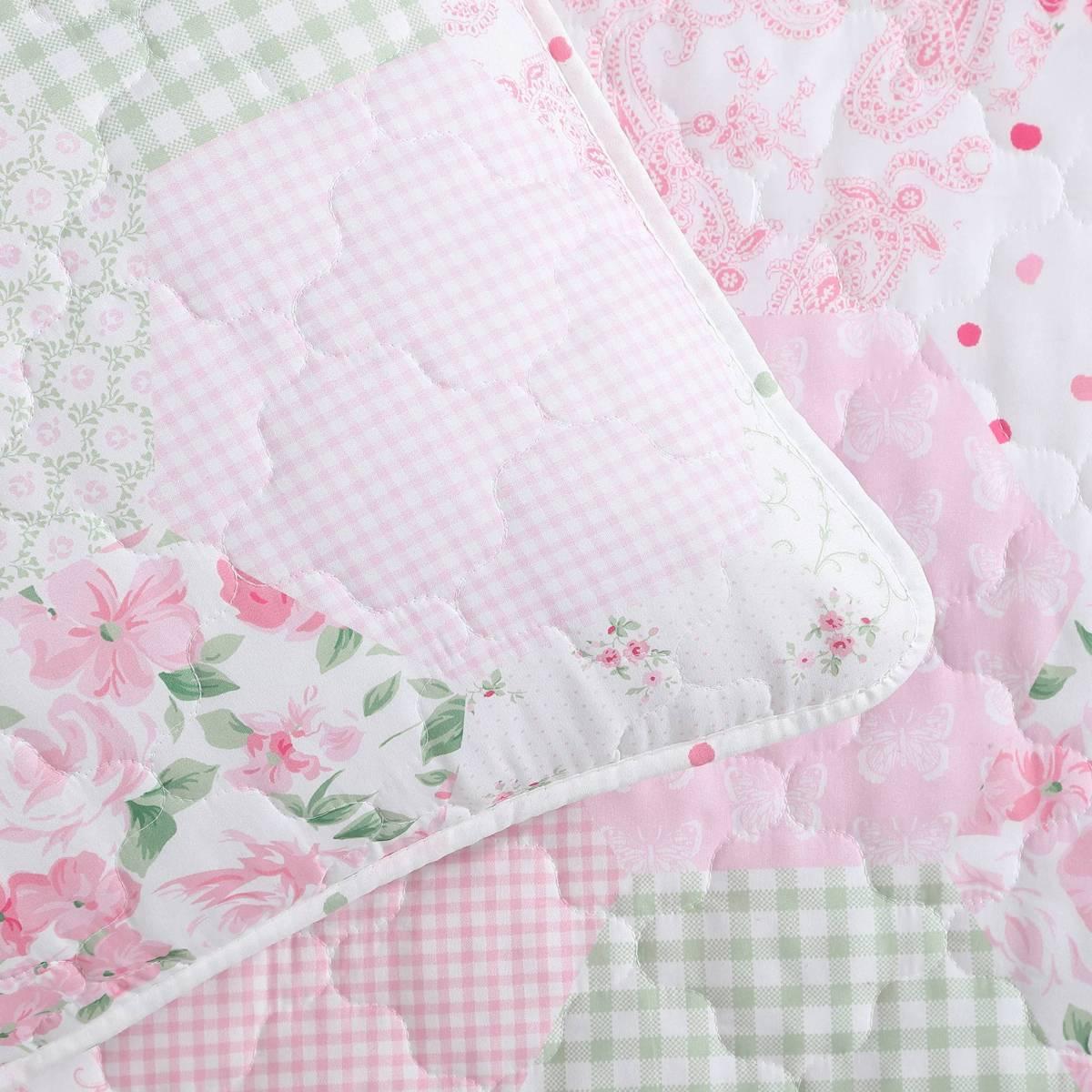 Laura Ashley Ellyn Microfiber Quilt Set
