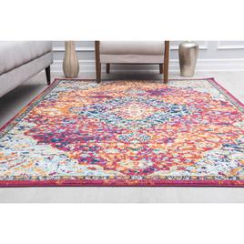 Rugs America™ Hailey Rosy Peach Abstract Vintage Area Rug
