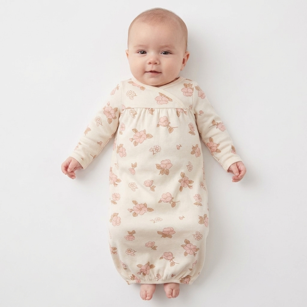 Baby Girl (Preemie-3M) Carter''s® 2pk. Floral & Solid Gowns