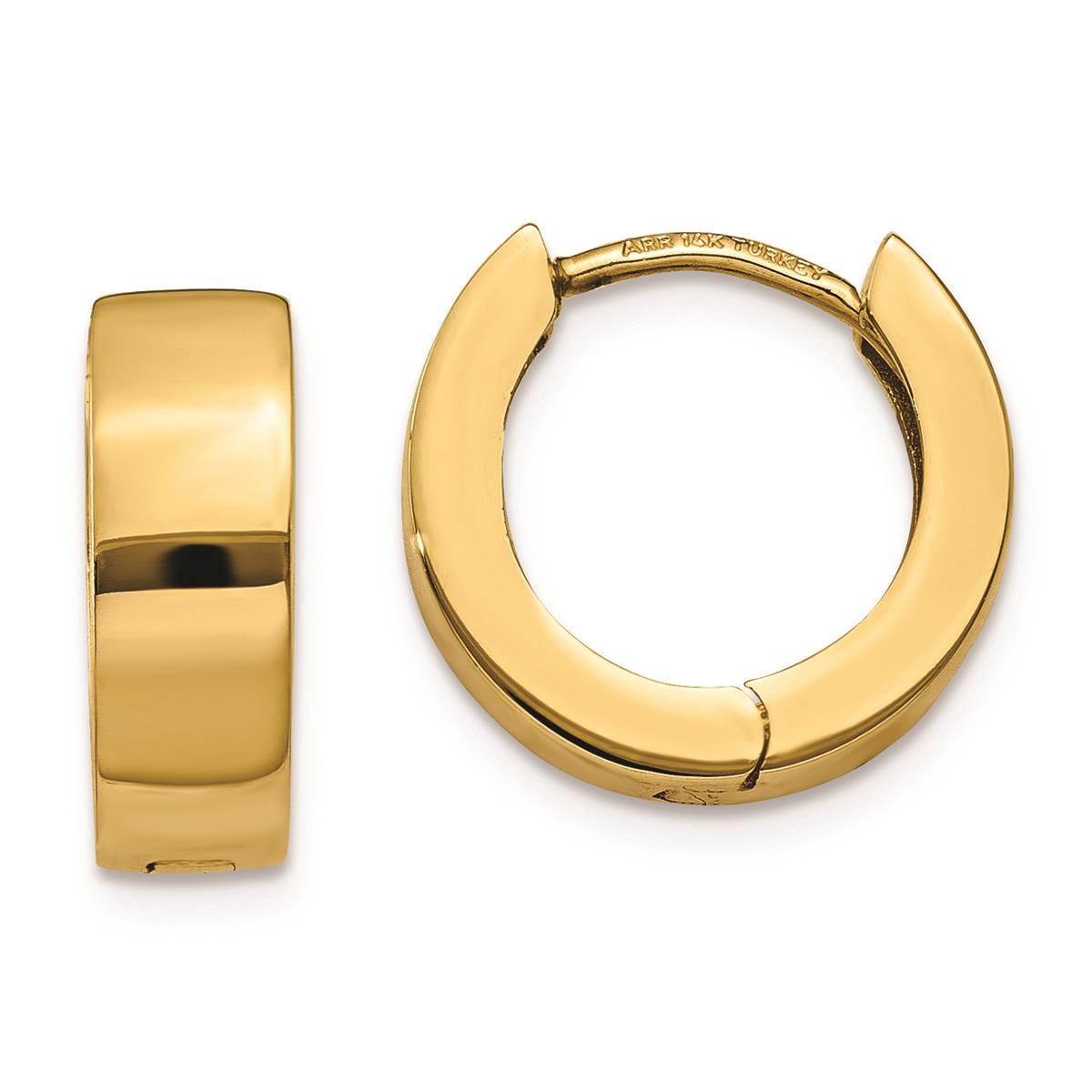 Gold Classics(tm) 14kt. 13mm Hinged Hoop Earrings