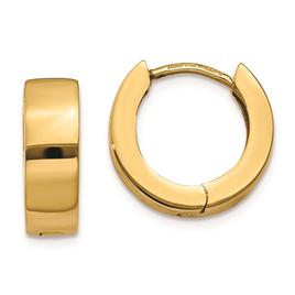 Gold Classics(tm) 14kt. 13mm Hinged Hoop Earrings