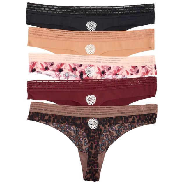 Womens Vince Camuto 5pk. Laser Smooth Thong VCO83276ABV